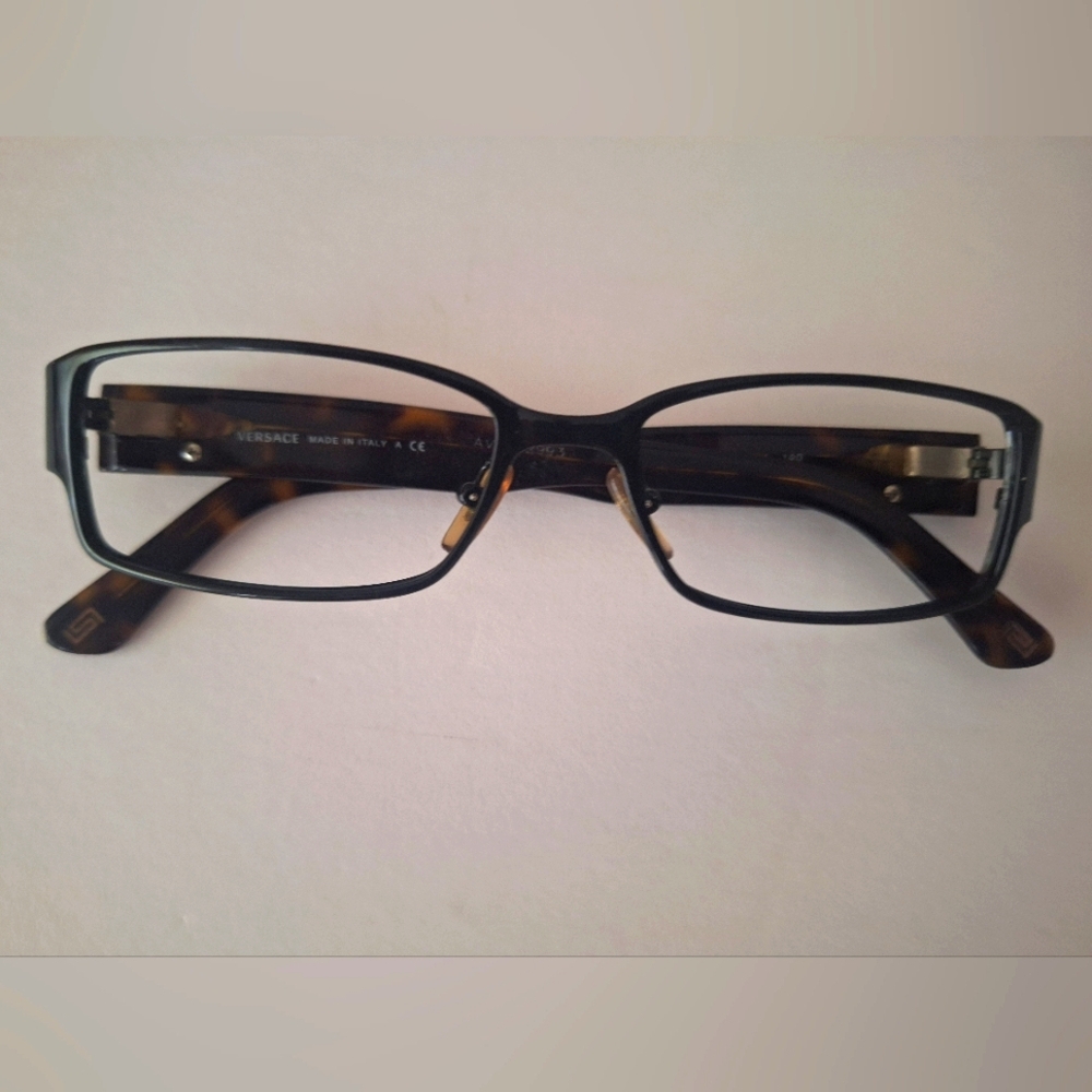 Versace Eyeglasses Frames Only, MOD. 1158 1009, 52-16-140, Brown, Made in Italy